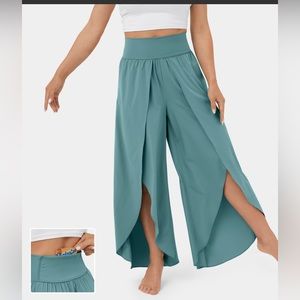 HALARA Teal Wide Leg Pants